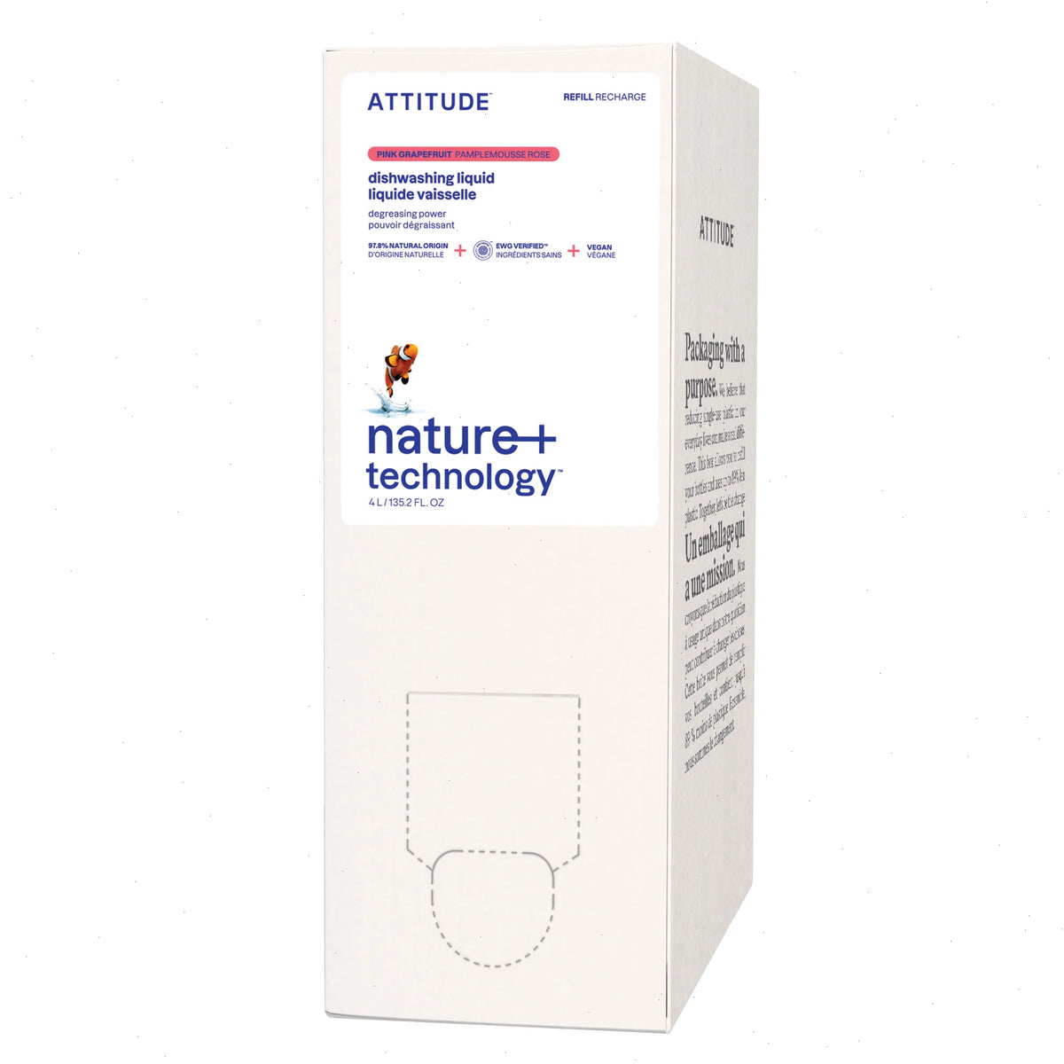 Dish Soap Pink Grapefruit-Eco-Refill 135.26 FL. OZ.